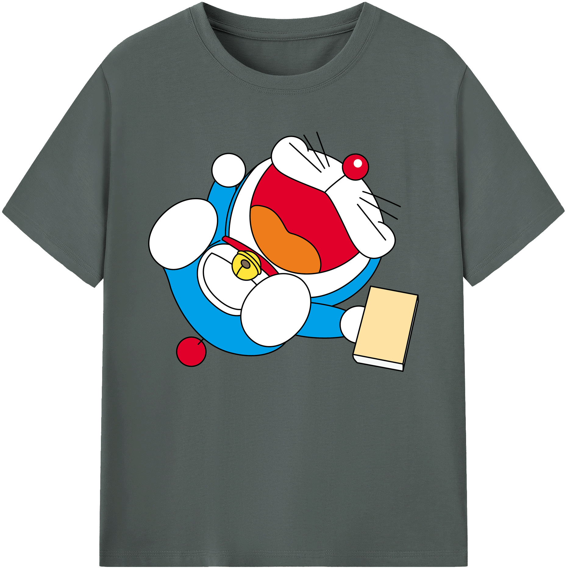 （画像用） ドラえもん Doraemon 綿100％ メンズ半袖Tシャツ｜肌触りやわらか＆通気性